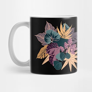 Bouquet of tropical leaves Mug